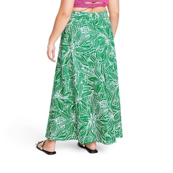 Tabitha Brown Target Linear Floral Print Maxi Skirt - Picture 2 of 2